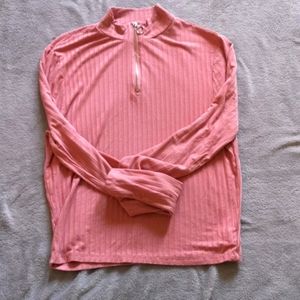 Pink zip up long sleeve